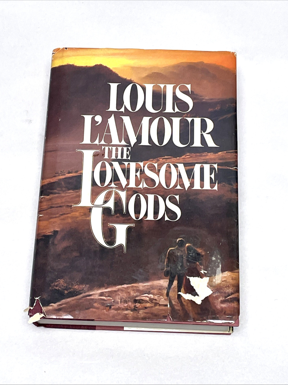Louis L'Amour The Lonesome Gods HC DJ 1983 Bantam Hardcover Western Novel